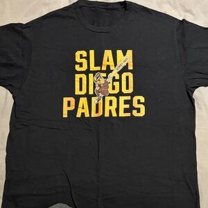 Men’s Black Slam Diego Padres T-Shirt SZ XL